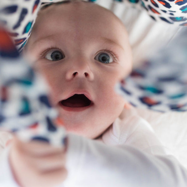 XL ORANGE LEOPARD MUSLIN - For 5+ Month Old Babies