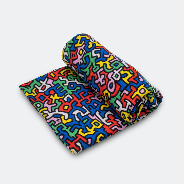 ETTA LOVES X KEITH HARING XL 'BRAZIL' MUSLIN - For 5+ Month Old Babies