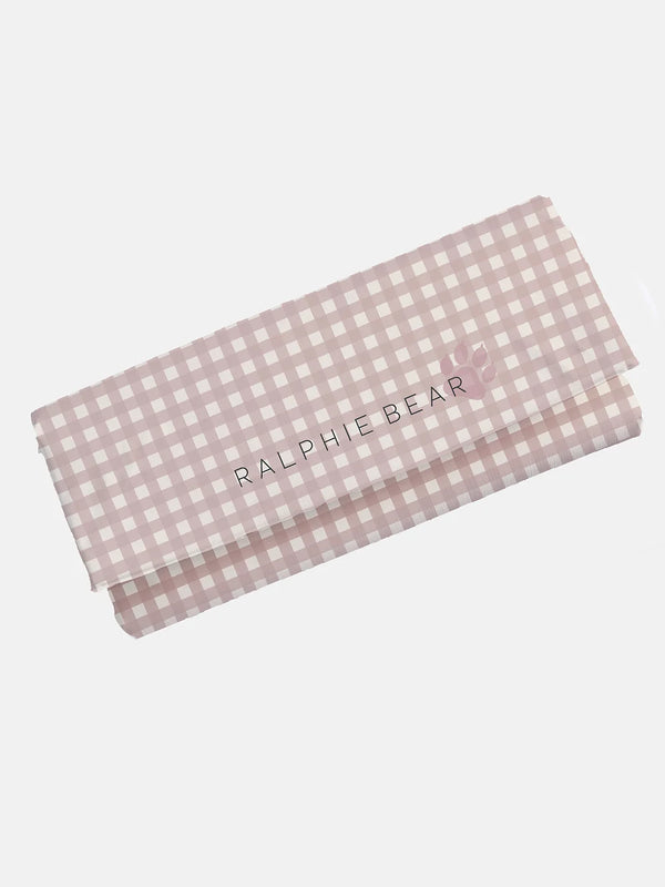 Gingham Pink Travel Mat