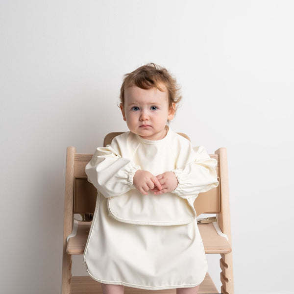 Long Bib - Vanilla Cream