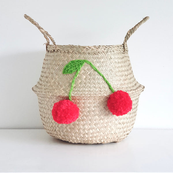 Cherry Red Basket - Large