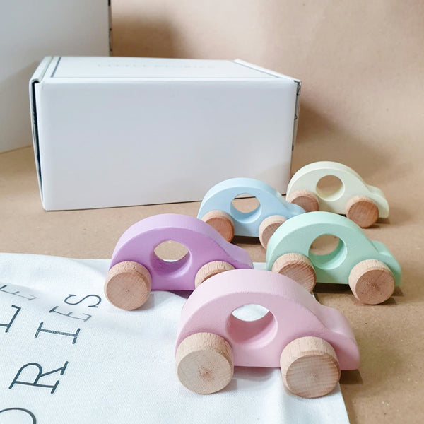 Set Of 5 Perfect Pastel Toy Cars