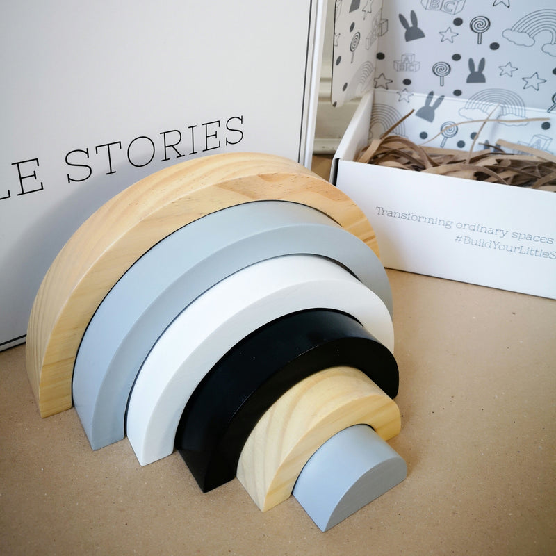 Mono Wooden Stacking Rainbow