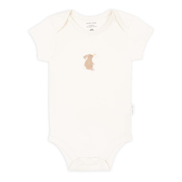 Embroidered Bodysuit - Bunny