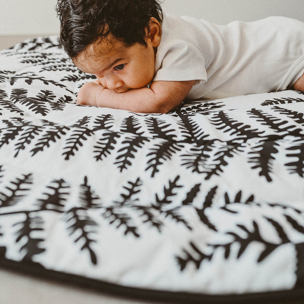 PLANT PRINT PLAYMAT- Reversible Newborn to 4 Months and 5+ Months