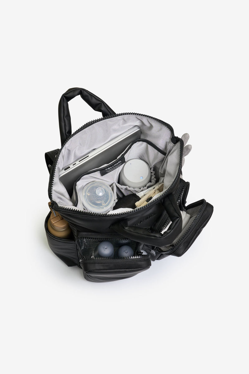 Ozzy Changing Tote / Backpack Matte Black