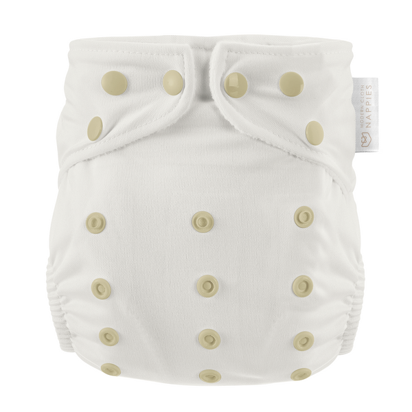 One Size All-in-One Reusable Cloth Nappy - Coconut Milk