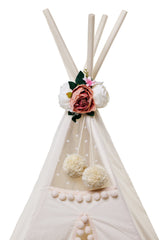 MINICAMP Peonies Flower Garland for Teepee Decoration Peach - Teepee Accessory