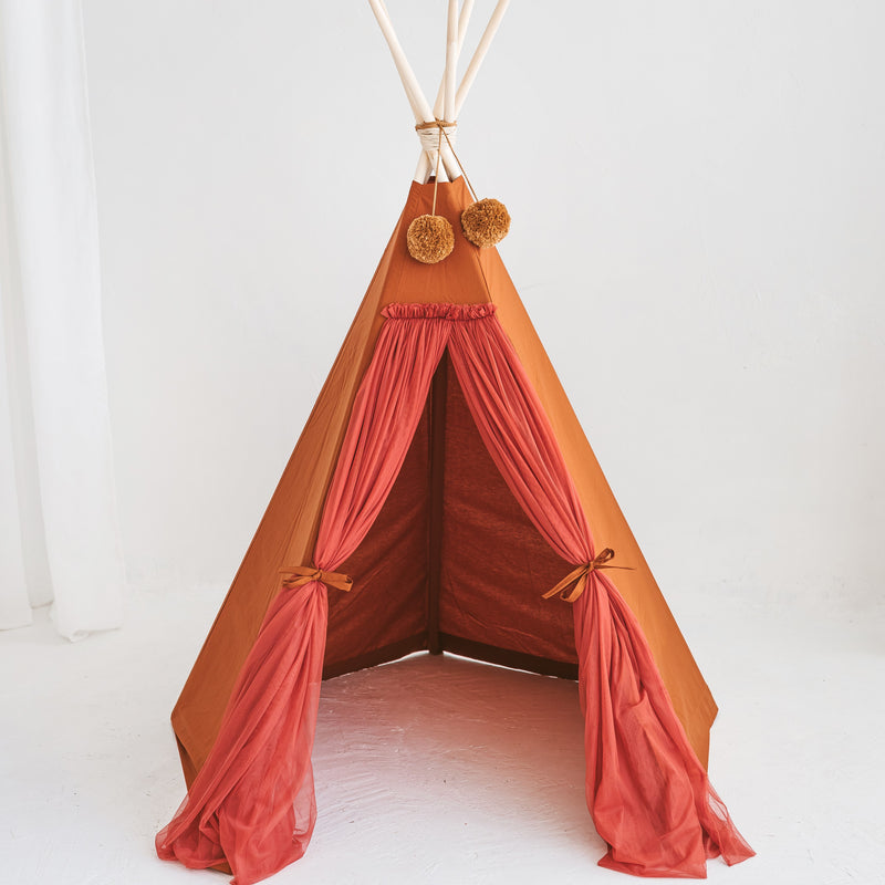 Fairy Kids Play Tent With Tulle in Rose