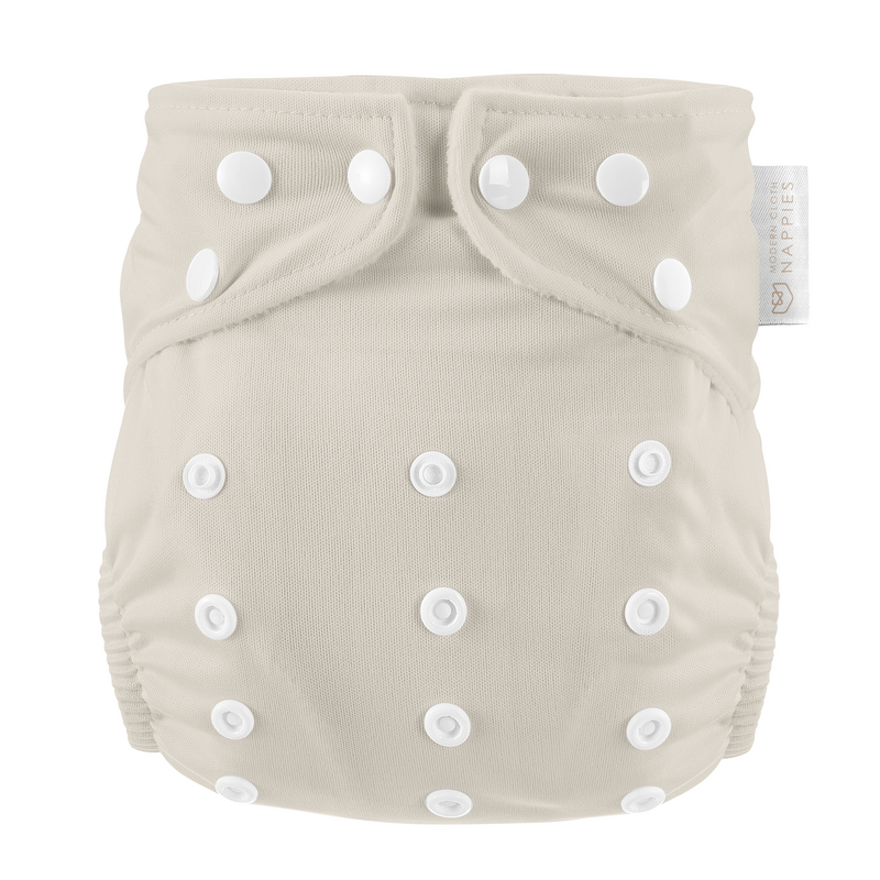 One Size All-in-One Reusable Cloth Nappy - Grey Mist