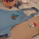 Kid's Apron, Embroidered - Forest Bear