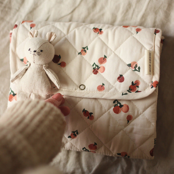 Travel Baby Changing Mat - Peaches
