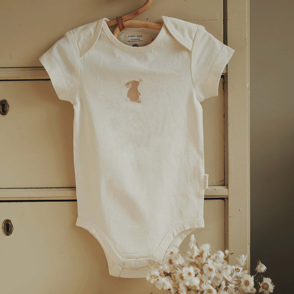 Embroidered Bodysuit - Bunny