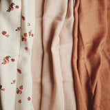 Organic Baby Muslin Squares Set of 3 - Peaches