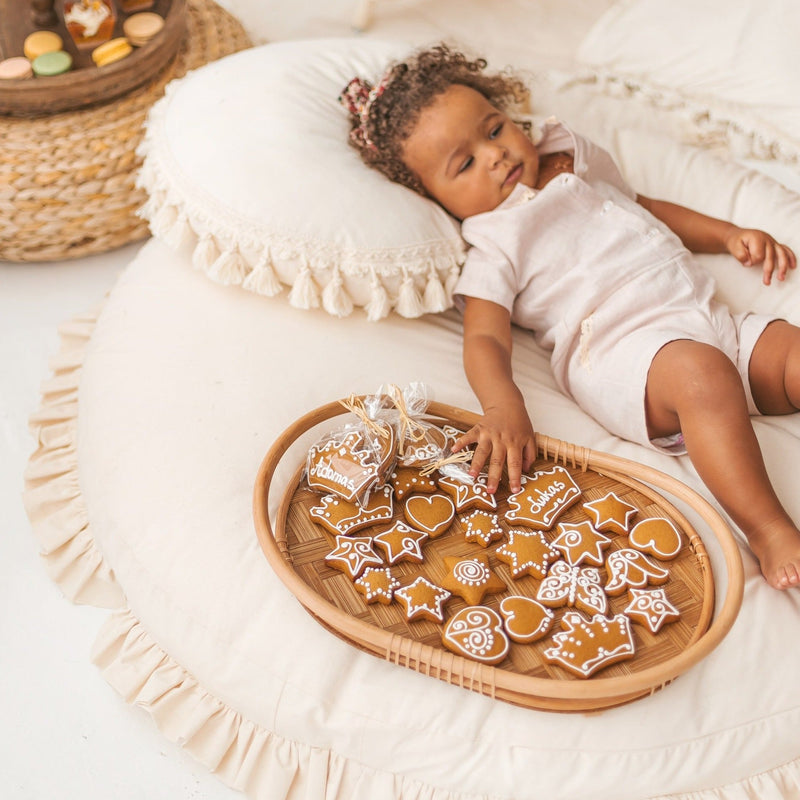MINICAMP Large Floor Cushion With Ruffles
