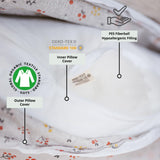 Full Body Pillow With Organic Cotton - Lumbar Pillow
