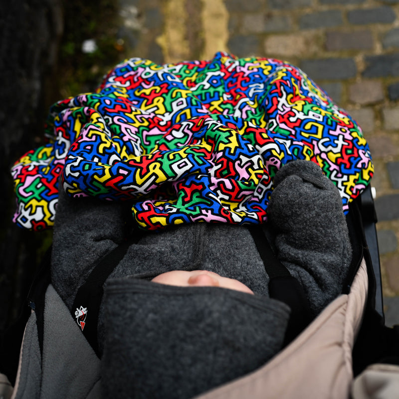 ETTA LOVES X KEITH HARING MUSLIN BLANKET - Reversible Newborn to 4 Months / 5+ Months