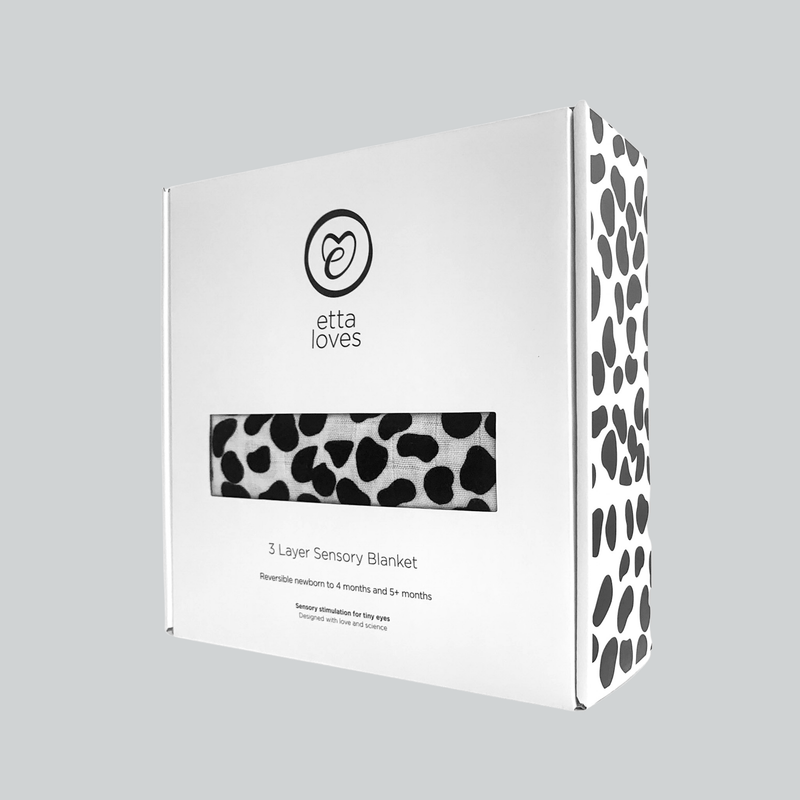 ANIMAL PRINT MUSLIN BLANKET - Reversible Newborn to 4 Months / 5+ Months