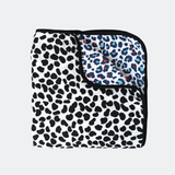 ANIMAL PRINT MUSLIN BLANKET - Reversible Newborn to 4 Months / 5+ Months