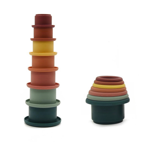 Soft Silicone Stacking Cups