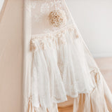 MINICAMP Boho Style Teepee Tent for Kids With Curtains