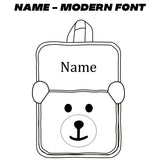 Personalised Kids Fluffy Teddy Backpack - Toffee