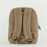 Personalised Kids Fluffy Teddy Backpack - Toffee
