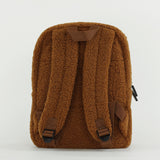 Personalised Kids Fluffy Teddy Backpack - Caramel