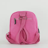 Personalised Toddler Canvas Teddy Backpack - Pink