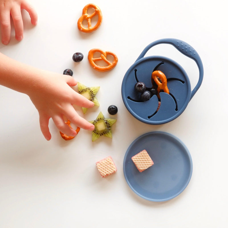 Mustard Collapsible Silicone Snack Pot