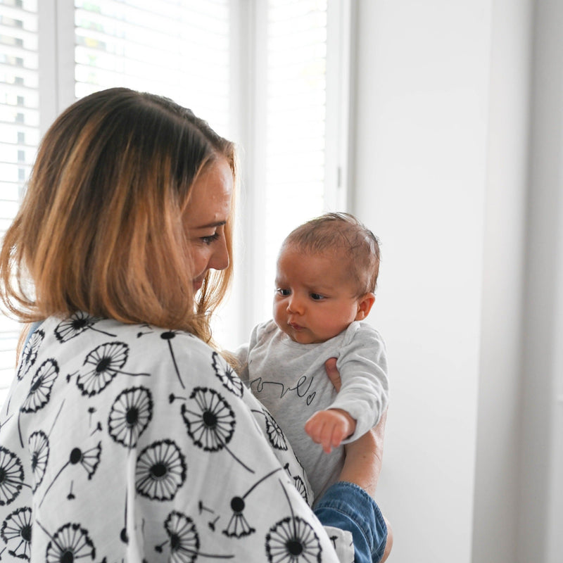 PLANT PRINT 3-PACK MUSLINS - For Newborn to 4 Month Old Babies