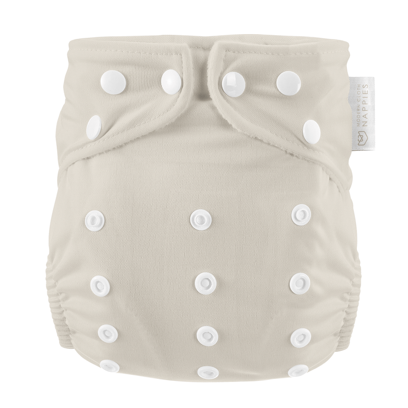 One Size All-in-One Reusable Cloth Nappy - Grey Mist
