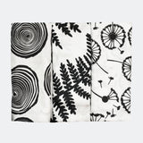 PLANT PRINT 3-PACK MUSLINS - For Newborn to 4 Month Old Babies