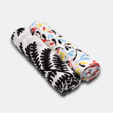 PLANT PRINT MUSLIN 2-PACK - For 0 to 4 Months & 5+ Month Old Babies