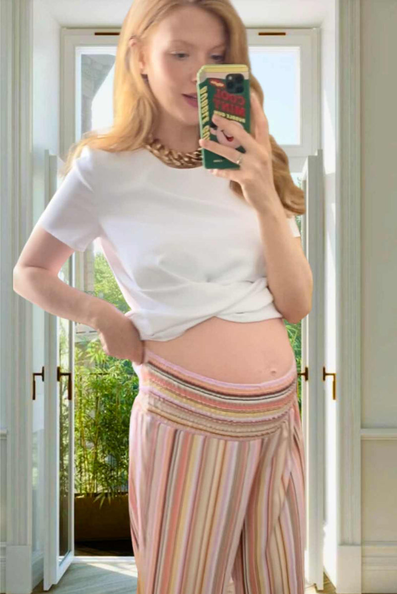 Candy Striped Elasticated Trousers