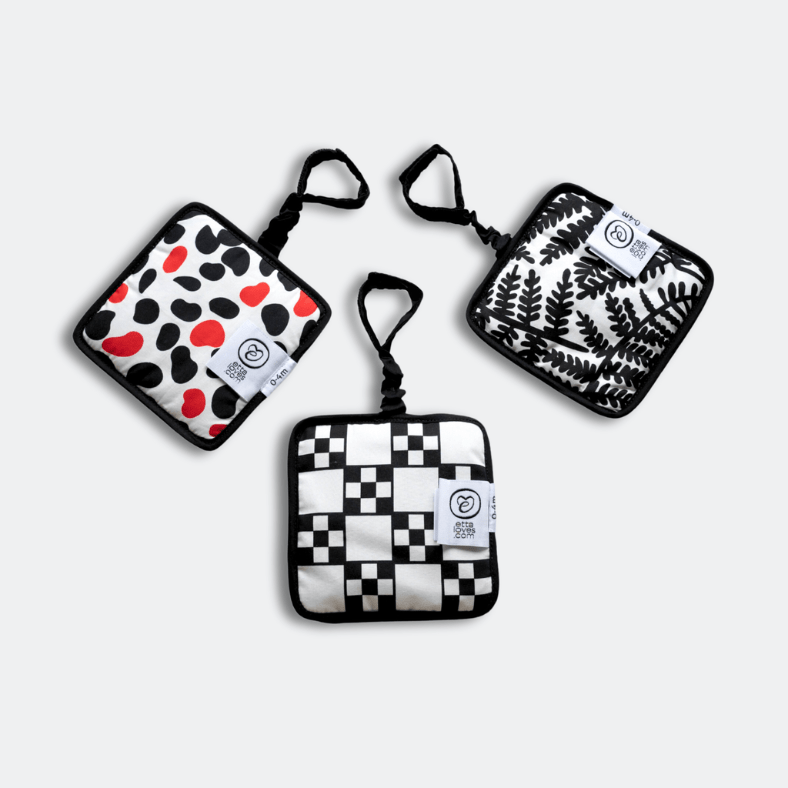 SENSORY HANGING SQUARES - For Babies' First Year