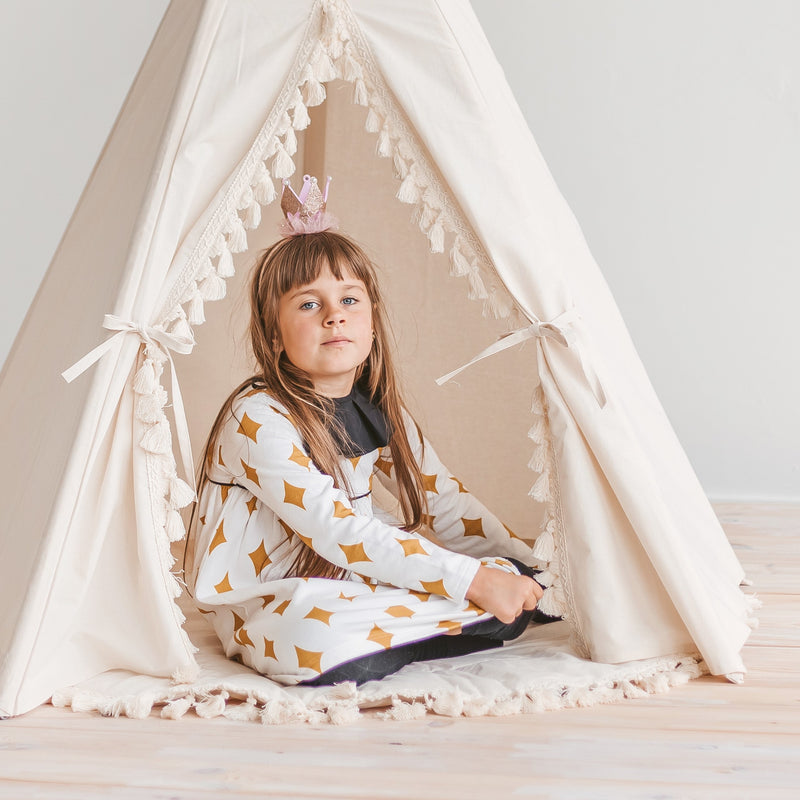 Boho Kids Teepee With Tassels