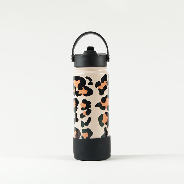 Water Bottle 500Ml/18Oz - Leopard Print