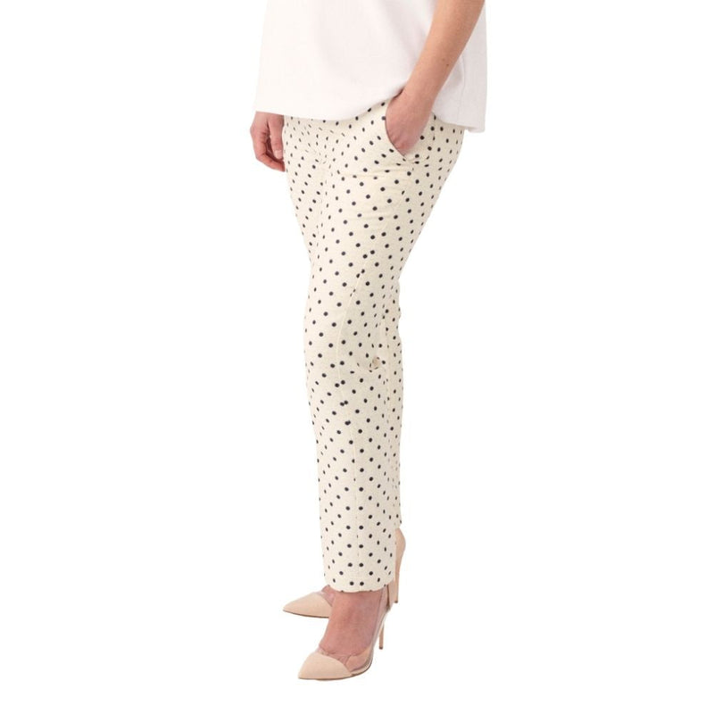 Maternity Trousers in Cream, Gold & Navy