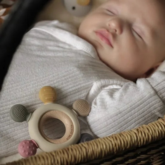 Multi Textured Teething Ring PINK