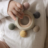 Multi Textured Teething Ring PINK