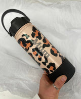 Water Bottle 500Ml/18Oz - Leopard Print
