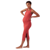 Slinky Rib Body-Con Maternity Dress