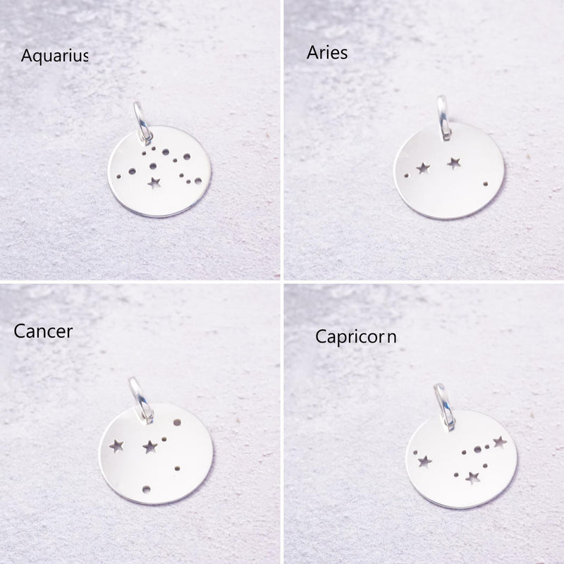 Sterling Silver Bracelet With Constellation Charm