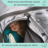 SnoozeShade Twin Deluxe (Suitable From Birth) | Double Buggy/Pushchair Sun and Sleep Shade | Blocks Up to 97.5% of UV