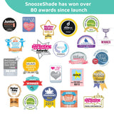 SnoozeShade Plus Deluxe (6m+) | Universal-Fit Pushchair/Buggy Sun and Sleep Shade | Blocks Up to 97.5% of UV