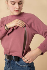 Breastfeeding Sweatshirt Rose