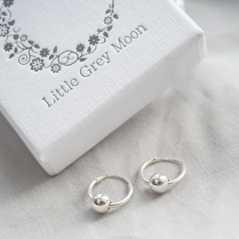 Sterling Silver Small Creole Hoop Earrings