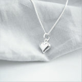 Sterling Silver Necklace With Heart Charm