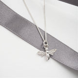 Sterling Silver Necklace With Bumble Bee Charm